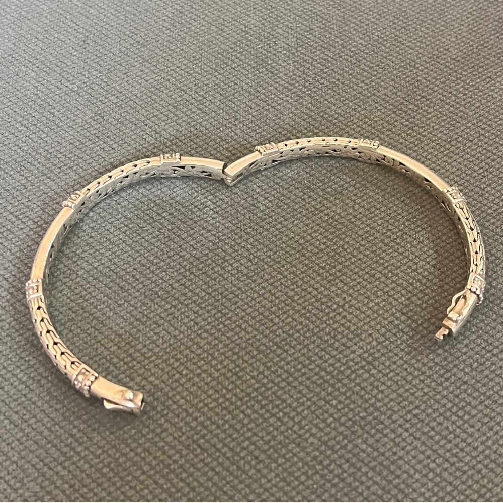Vintage Sarda Sterling Silver Bangle Bracelet - Picture 5 of 6